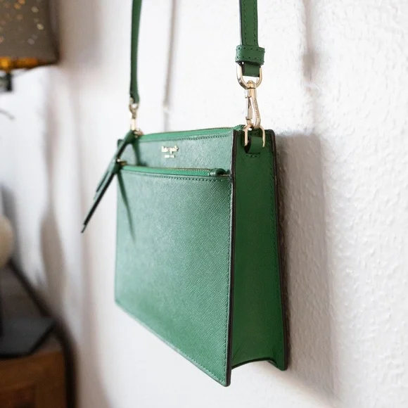 Kate Spade Emerald Green Cameron Zip Crossbody - Picture 2 of 5